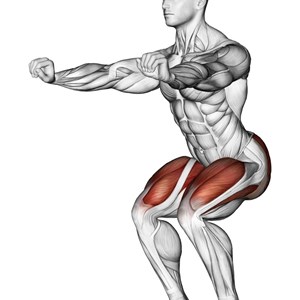 squat a corpo libero - esercizio per gambe e glutei