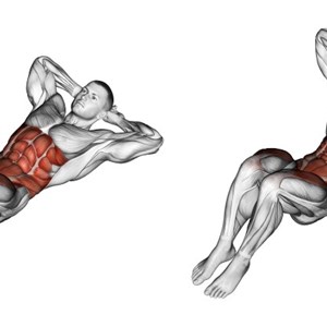 crunch a terra - esercizio per addominali