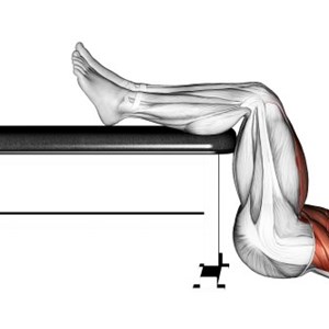 crunch con torsione con gambe su panca - esercizio per addominali