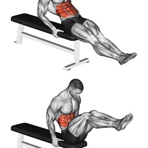 leg tucks da seduti - esercizio per addominali